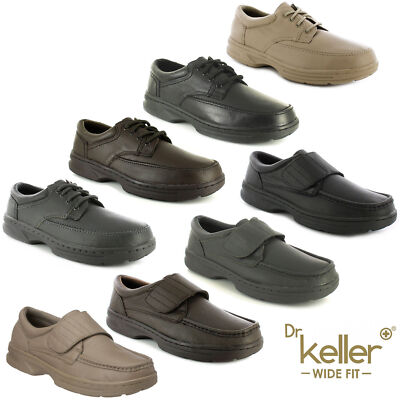 DR KELLER HERREN BREITE PASSFORM SCHUHE ECHTLEDER GEPOLSTERT LEGER FORMELL ELEGANT MOKASSIN