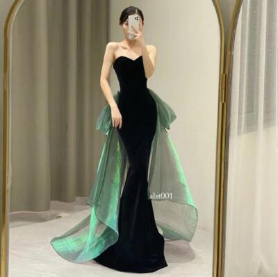 high waist formal dress Elegant Violet 3/4 sleeves High waist Beaded Lace Chiffon Evening Dress, Violet / US2
