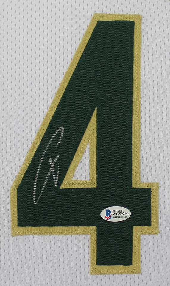 Giannis Antetokounmpo Autographed & Framed White Milwaukee Jersey Auto Beckett C - Image 2 of 4