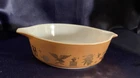 Pyrex Early American Brown and Gold 1 Pint - 471 No Lid