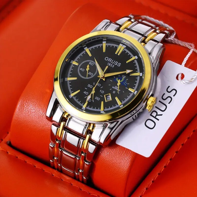 ORUSS Watch GOLD Stainless Steel Waterproof eBay