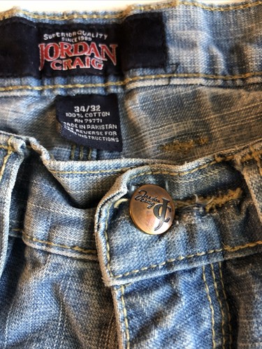 Jordan Craig Jeans Seville Lightning Blue. Measures 33x 31.5 5 Pocket BS-1 - Foto 5 di 12
