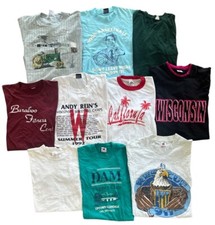VTG Clothing T-Shirt Lot 10 Resale Wholesale Single Stitch USA Tees Buck Bum LRG