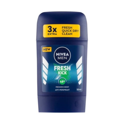 135,60 /L- 5x Nivea Men Deodorant Stick - Fresh Kick - 50ml