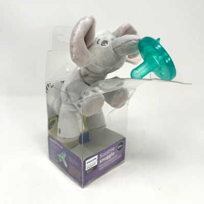Philips Avent Soothie Snuggle 0m+ Pacifier & Soother Elephant Plush Toy