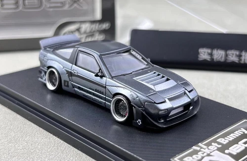 MT 1:64 JDM Gray Silvia S13 180SX Rocket Bunny Model Diecast Metal Car - Picture 12 of 18