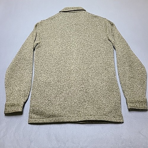 Weatherproof Vintage Men’s Shirt Medium Fleece lined Flannel Olive Green - Picture 9 of 12