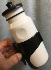 NOS Vintage 1980s WATER BOTTLE Sythetic CAGE Combo w/Hardware  PAT. No. 12596