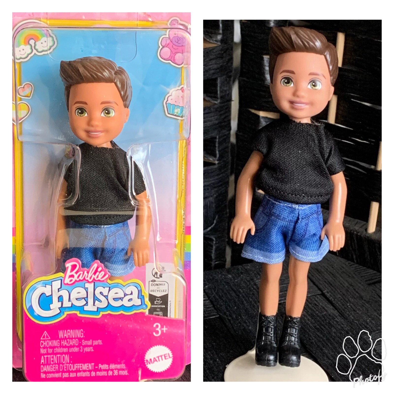 Barbie Club Chelsea Boy Doll Redressed - Chelsea Boy doll - Darrin Doll