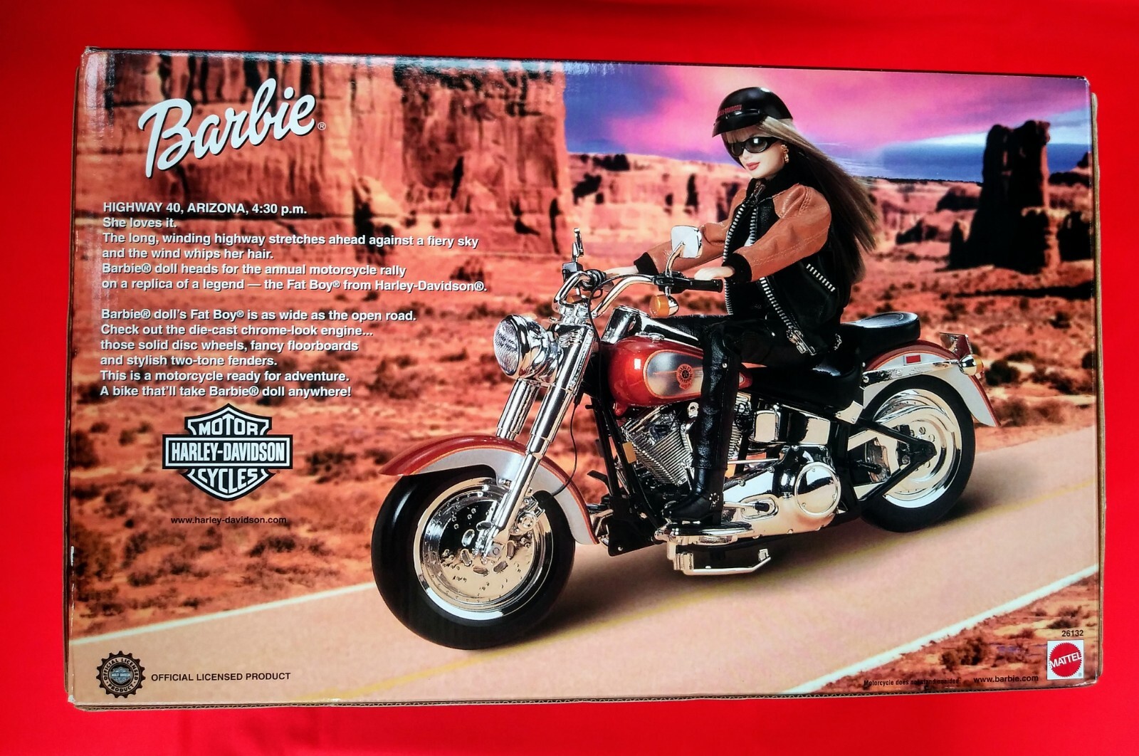Barbie Harley-Davidson Motor Cycle Plus Barbie w/ Accessories 1999