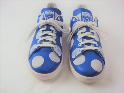 ADIDAS STAN SMITH PHARRELL WILLIAMS TENNIS SHOES BLUE LEATHER