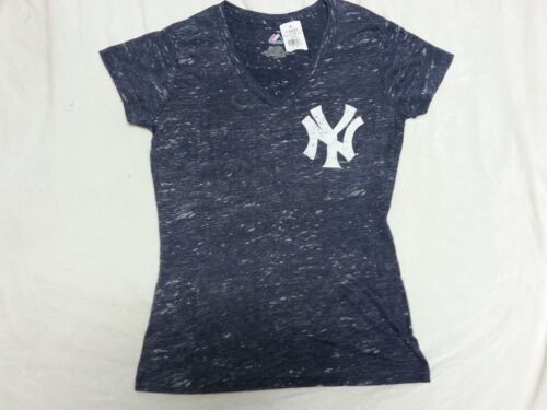 NEW YORK YANKEES WOMANS VINTAGE JERSEY FASHION SHIRT LARGE NEW WITH TAGS  - Picture 1 of 2
