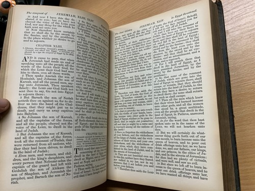 1856 Sacra Bibbia Vecchio & Nuovo Testaments Bfbs 2.6kg Pelle Libro (EV3) - Picture 15 of 22