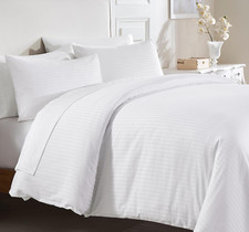 King Size Duvet Cover Set, Premium 400 Thread Count 100 Cotton Sateen, Hotel Qu