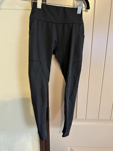 SHEIN Girl’s Black Leggings Size 8Y With Side Pockets - Picture 1 of 4