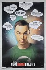 Rare VINTAGE The Big Bang Theory BLOCKBUSTER VIDEO Promo Poster 22x34 Sheldon