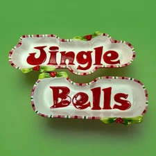 Fitz & Floyd Mingle Jingle Bells Merry Christmas So Cute!