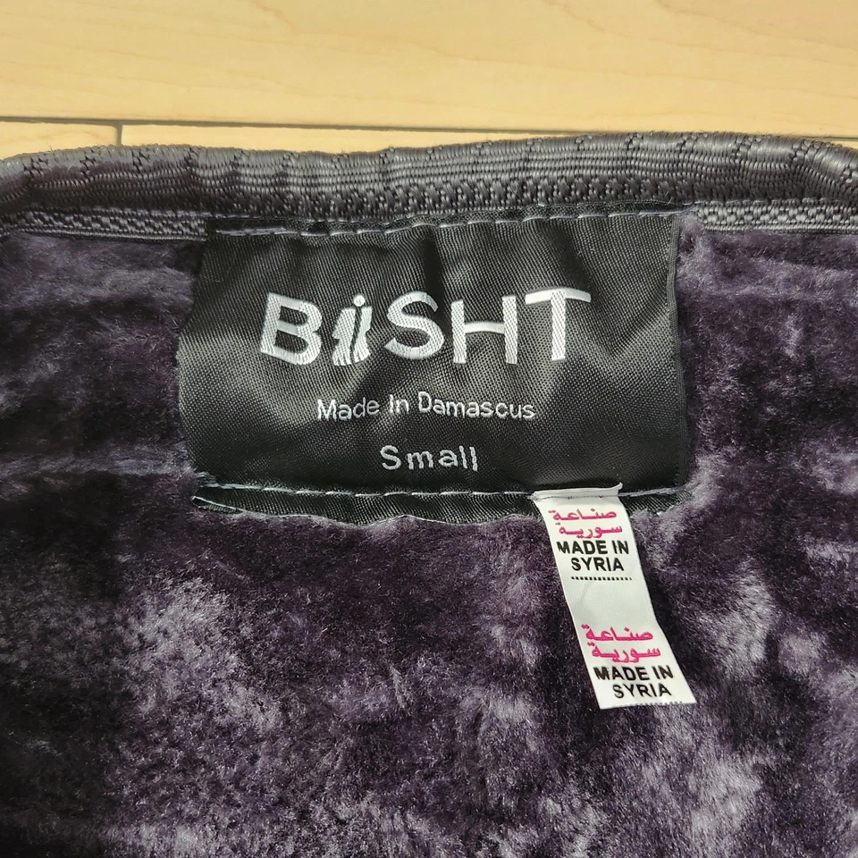 Farwa Bisht Gray Winter Warm Arabic Cloak Long Fur Coat Robe Mens Small - Image 4 of 4