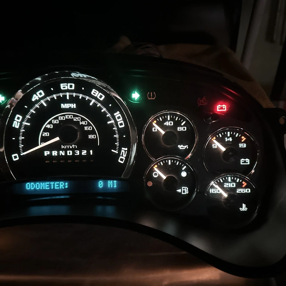 2003-2006 Cadillac Escalade Chrome Instrument Cluster 0 Mile Programing Avail - Image 4 of 4