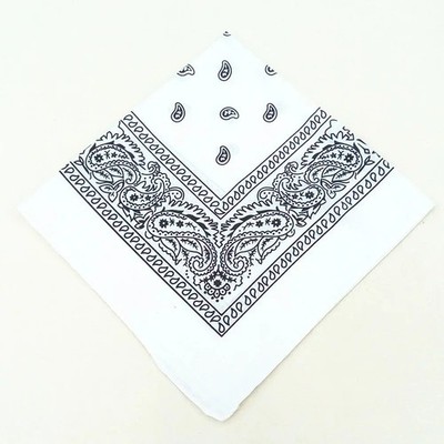 Bandana 100% Cotton Double Sided Print Paisley Cowboy Scarf Party Favor Headband
