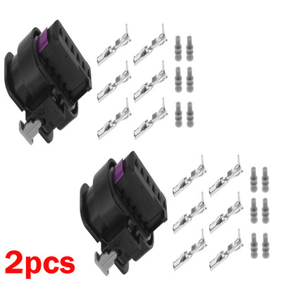 2pcs 6 Pin Car Tail Light Rear Lamp Plug Connector 61132359993 for BMW F32 F33#