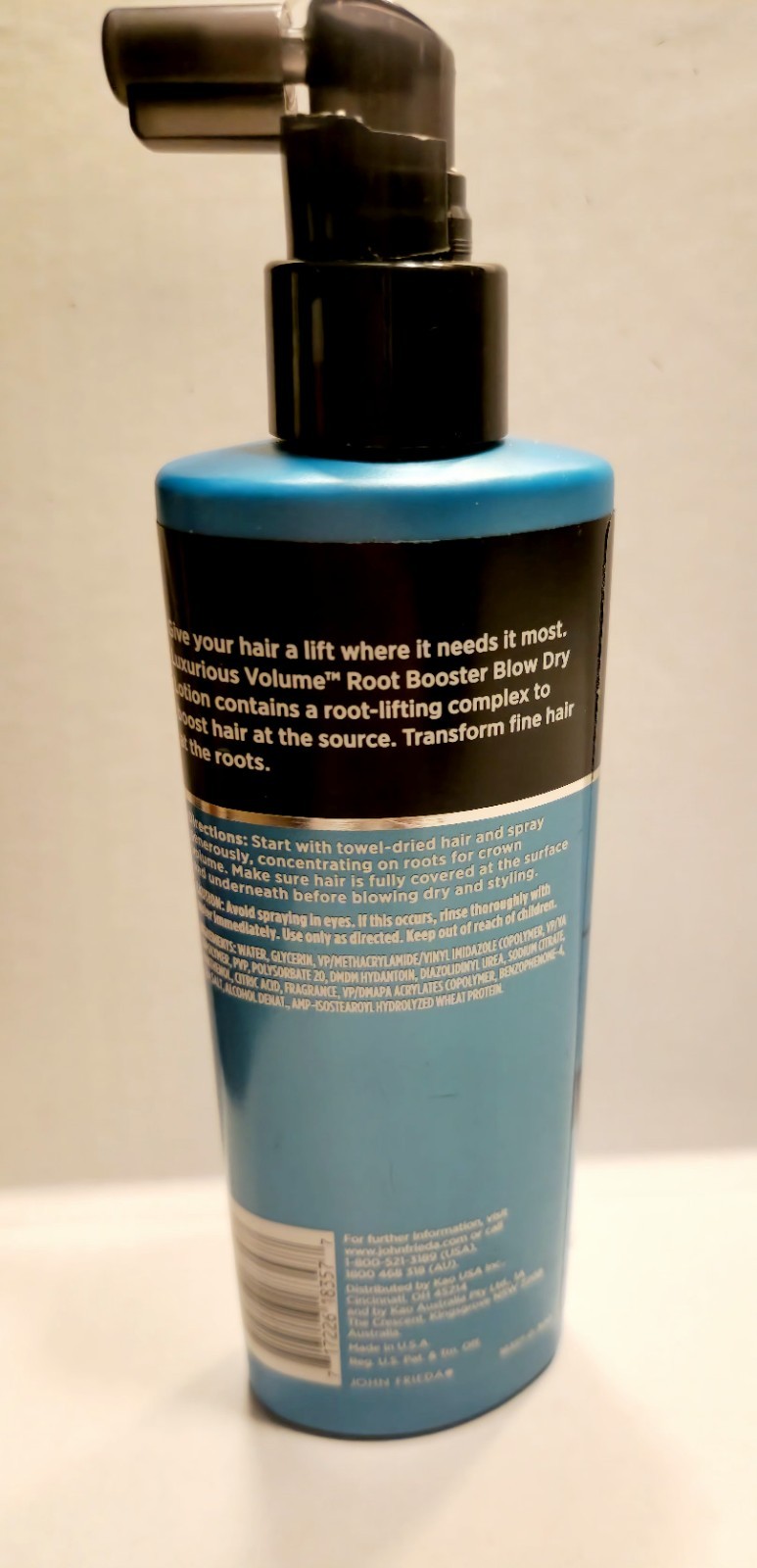 John Frieda Luxurious Volume Root Booster Blow Dry Lotion Volumizing Lift Spray 