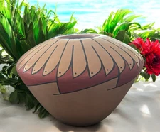 Mata Ortiz Pottery Seed Pot Abigail Marin Paquime Folk Art Mexico Ceramic Clay