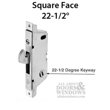 Adams Rite Mortise Lock 22.5 Slot Square Face
