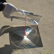 200mm Square Optical PMMA Plastic Solar Fresnel Lens Solar Energy Condenser Lens