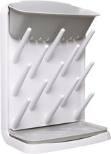 Vertical Baby Bottle Drying Rack Countertop Gray