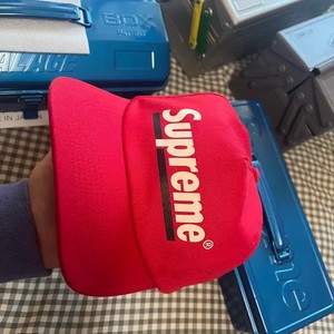 Supreme Underline Hexagon Cap Red