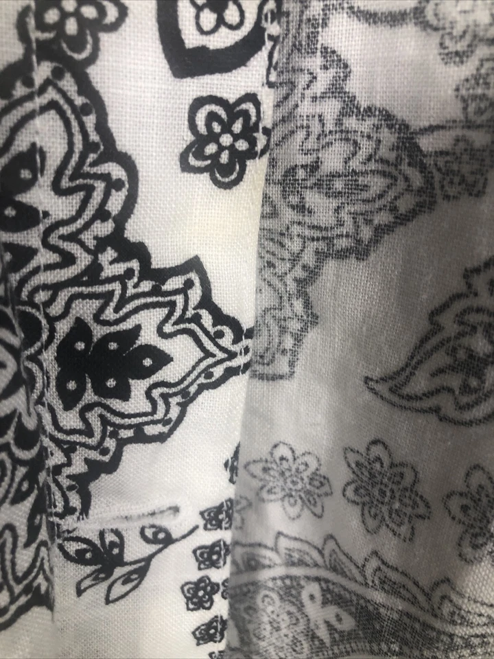 CAROLE LITTLE Women's Sz 3XL Paisley Floral Jacket 100% Linen Fairy Retro BOHO - Image 4 of 4