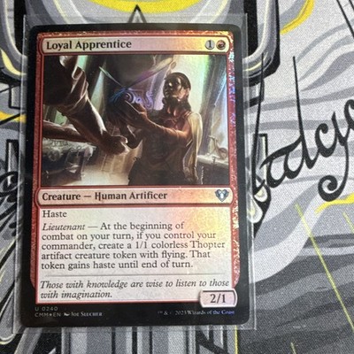 Wizards of the Coast MTG Loyal Apprentice Commander Masters #0240 Foil Eng