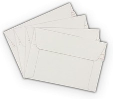 5 12.5 x 9.5 Rigid Photo Mailers Stay Flats White Cardboard Self Seal