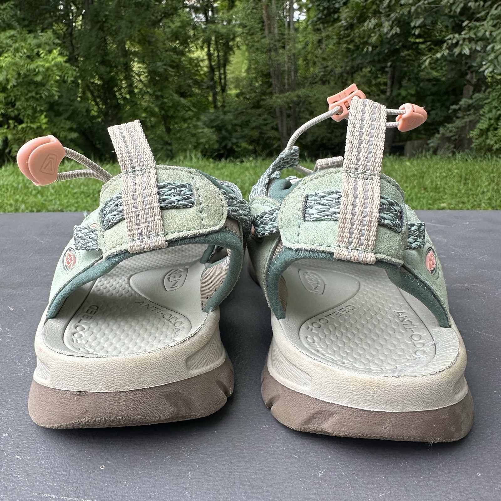 Sandali Keen Whisper punta chiusa donna taglia 10 blu impermeabili scarpe trekking trail