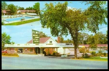 ELMS MOTOR LODGE - FLINT, MI POSTCARD