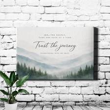 Misty Mountain Quote Canvas Print Min...