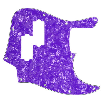 PVC 4 String Jazz Bass Pickguard PB Pickup Hole 4Ply Scratch Plate Purple Pearl