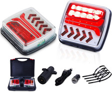 Wireless Trailer Lights Magnetic, Ip67 Waterproof Brake Tail Light Kit, Portable