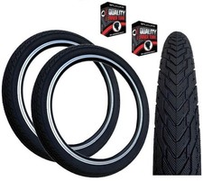 Baldys F-STYLE 20 x 2.35 BLACK Slick BMX Mountain Bike TYRE s TUBE s
