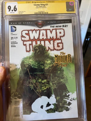 Swamp Thing #21 JOCK COVER CGC 9.6 SIGNED JOCK 