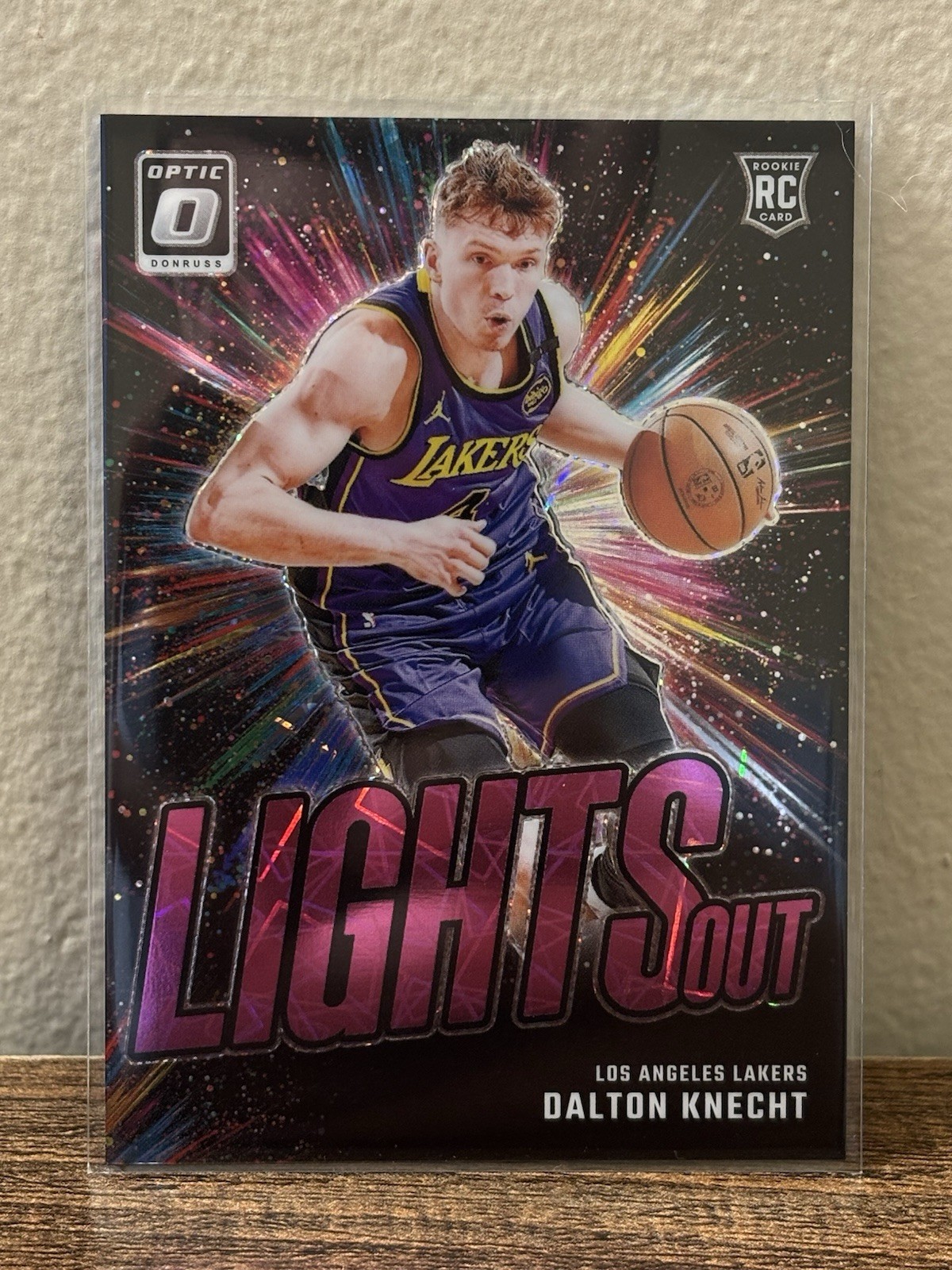 2024-25 Panini Optic Dalton Knecht Lights Out Pink Velocity /79 Rookie RC #8