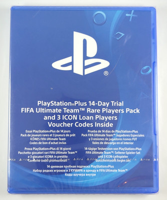 PlayStation Plus 14-Day + FIFA Ultimate Team Rare Players Pack (Code in Box) PS4