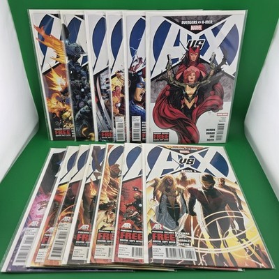 Avengers vs X-Men #0, #1-12 Complete Full Set 2012 Marvel AVX Comic Book Lot Run