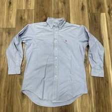 Vintage 90s Polo Ralph Lauren 100 Cotton Oxford Button Down Shirt, 15.5 33