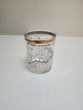 10 Year Dow Jones Industrial Average Glass Cup Desktop Art (1958-1968) By Cera