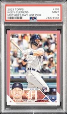 2023 TOPPS MOTHER'S DAY HOT PINK #176 KODY CLEMENS ROOKIE RC 24/50 PSA 9