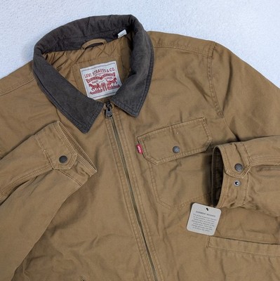 NEW Levis QUILTED Lined Field Chore DEPOT Jacket Canvas Mens 2XL