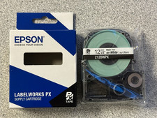 NEW Genuine Epson 212BWPX Black on White PX Label Tape 1/2" LABELWORKS PX