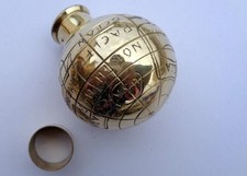Solid Brass Victorian Globe Head Handle for Walking Stick Cane Gift